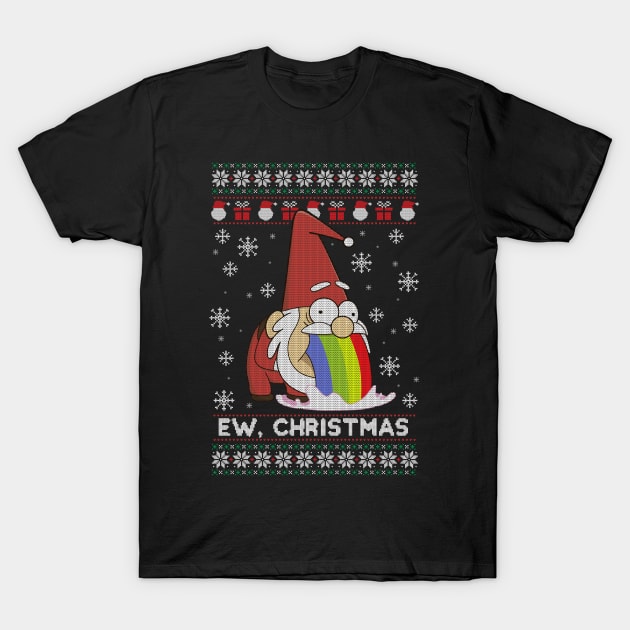 Ew, Christmas - funny kawaii Santa Claus T-Shirt by secondskin